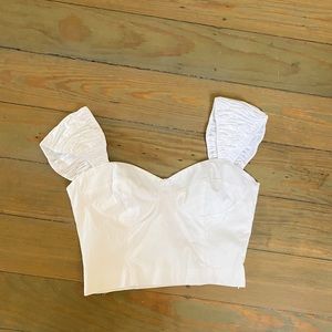 White Crop Top